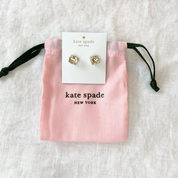 Kate Spade Clear Stone Stud Earrings - Picture 9 of 12